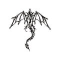 Fantasy Metal Wall Art - Dragon & Mythology Silhouette | Aydan's Unique Finds