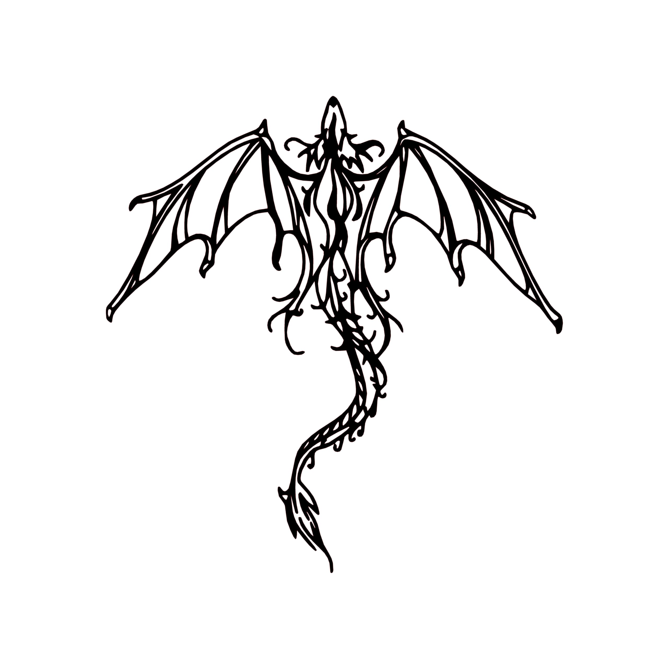 Fantasy Metal Wall Art - Dragon & Mythology Silhouette | Aydan's Unique Finds