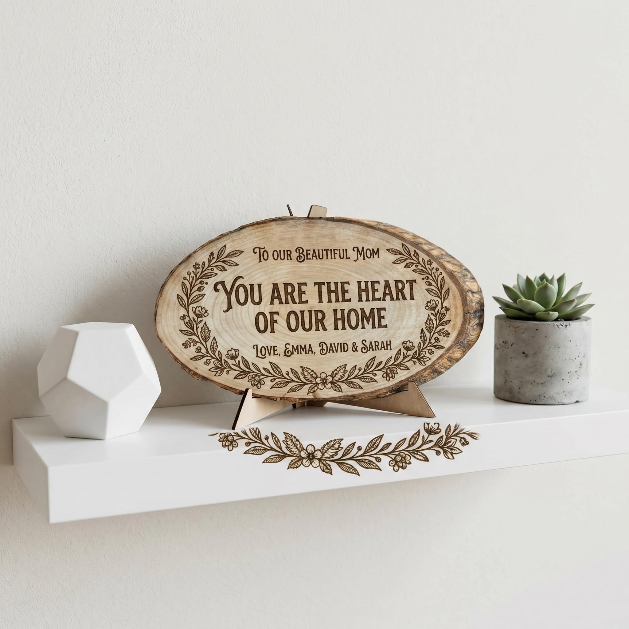 Personalized Mother's Day Wood Plaque - Family Names | Aydan's Unique Finds