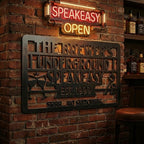 Customizable Metal Bar Sign - Powder-Coated Wall Art