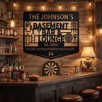 Customizable Metal Bar Sign - Powder-Coated Wall Art | Aydan's Unique Finds