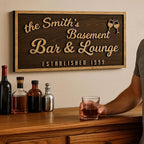 Custom Wood Backyard Bar Sign - Personalized Lounge Decor | Aydan's Unique Finds