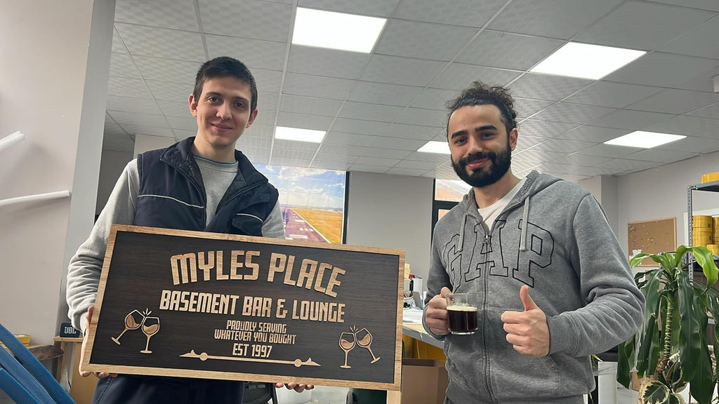 Custom Wood Backyard Bar Sign - Personalized Lounge Decor | Aydan's Unique Finds