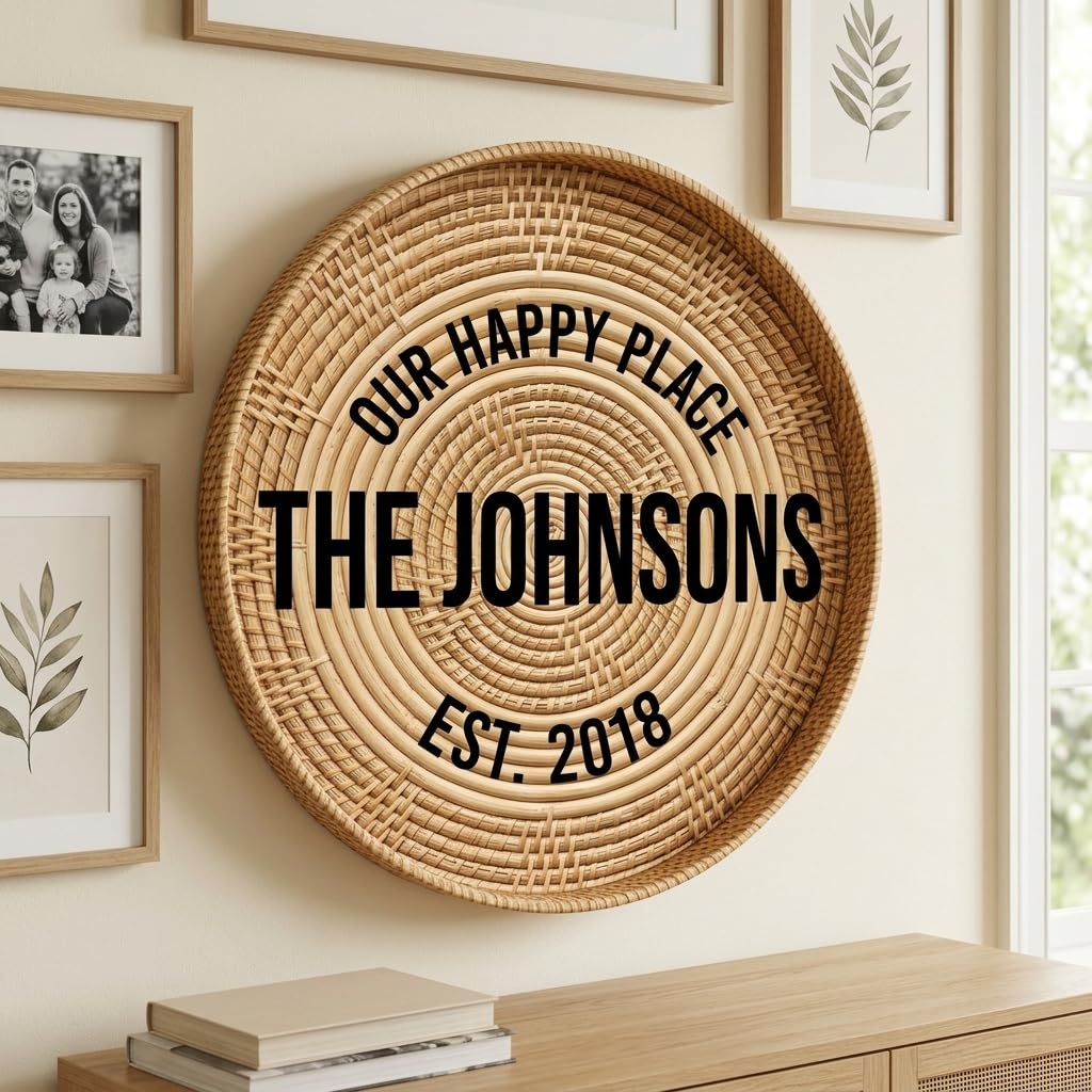 Custom Welcome Family Sign - 20 Textures Wall Decor
