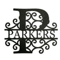 Custom Metal Monogram Family Name Sign - Modern Wall Art - Timeless Sophistication