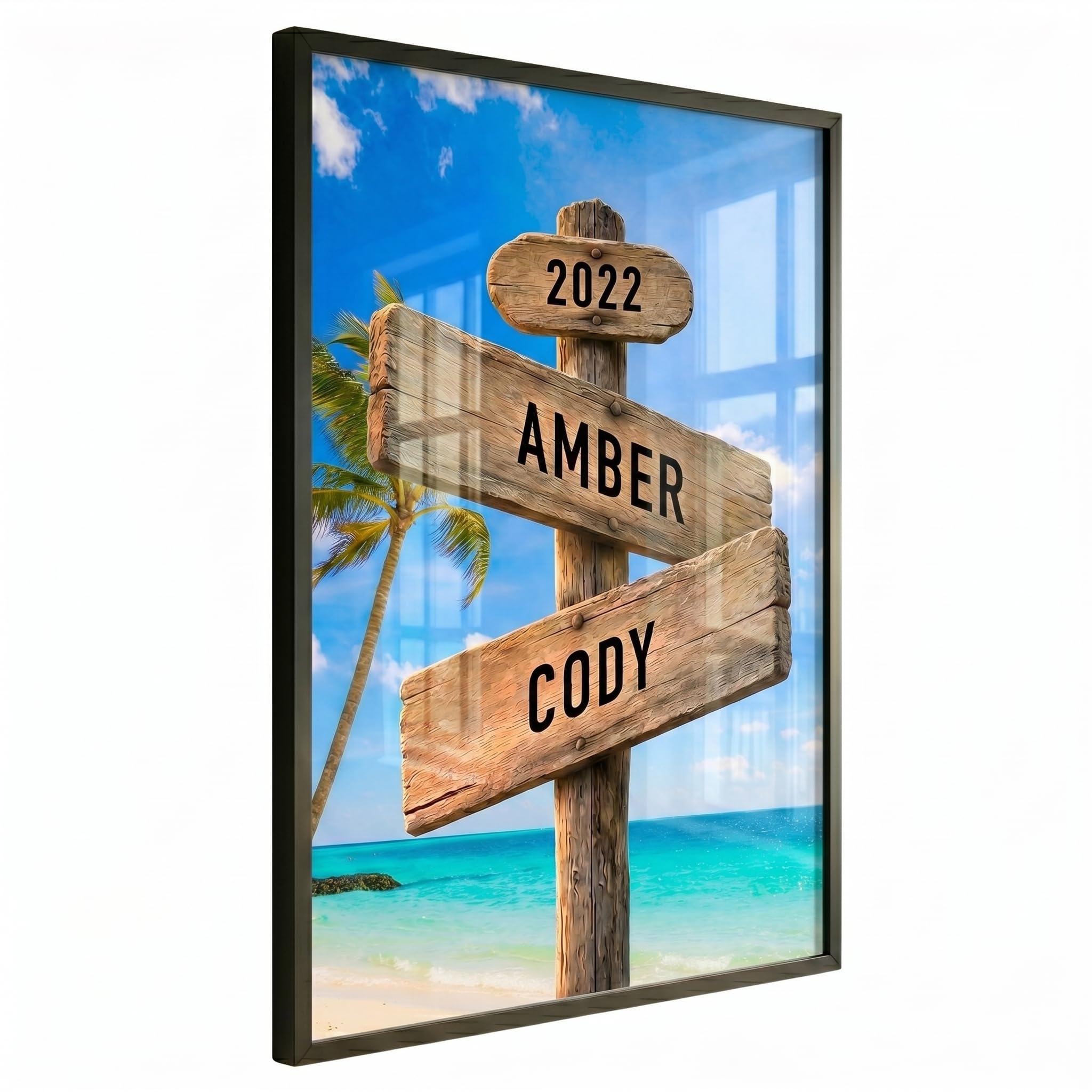 Custom Anniversary Star Map - Glass Wall Art for Couples | Aydan's Unique Finds