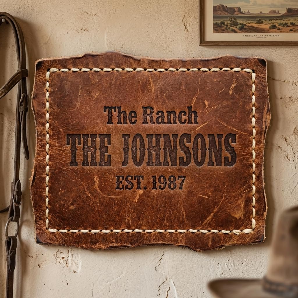 Custom Welcome Family Sign - 20 Textures Wall Decor