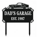 Garage Metal Address Sign