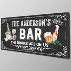 Custom Canvas Wall Art - Bar, Cabin & Nursery Sign