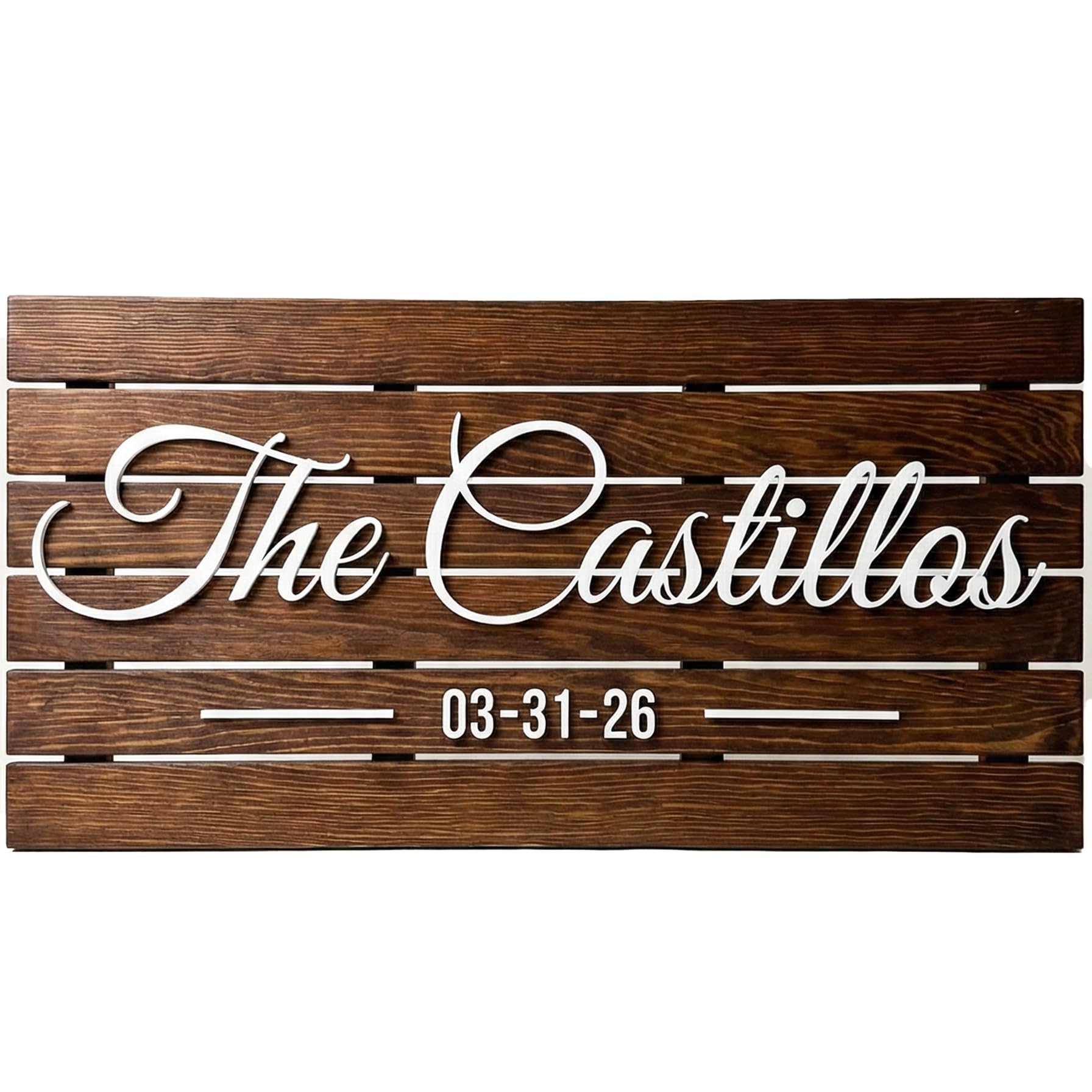 Custom Wood Family Name Sign - Established Date Plaque | Aydan's Unique Finds