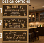 Custom Wood Backyard Bar Sign - Personalized Lounge Decor | Aydan's Unique Finds