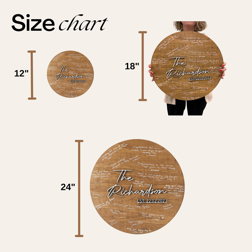 Personalized Wedding Guestbook Sign - Wooden Keepsake