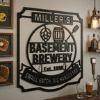 Customizable Metal Bar Sign - Powder-Coated Wall Art | Aydan's Unique Finds