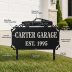 Garage Metal Address Sign