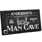 Canvas Man Cave Sign - Custom Personalized Decor