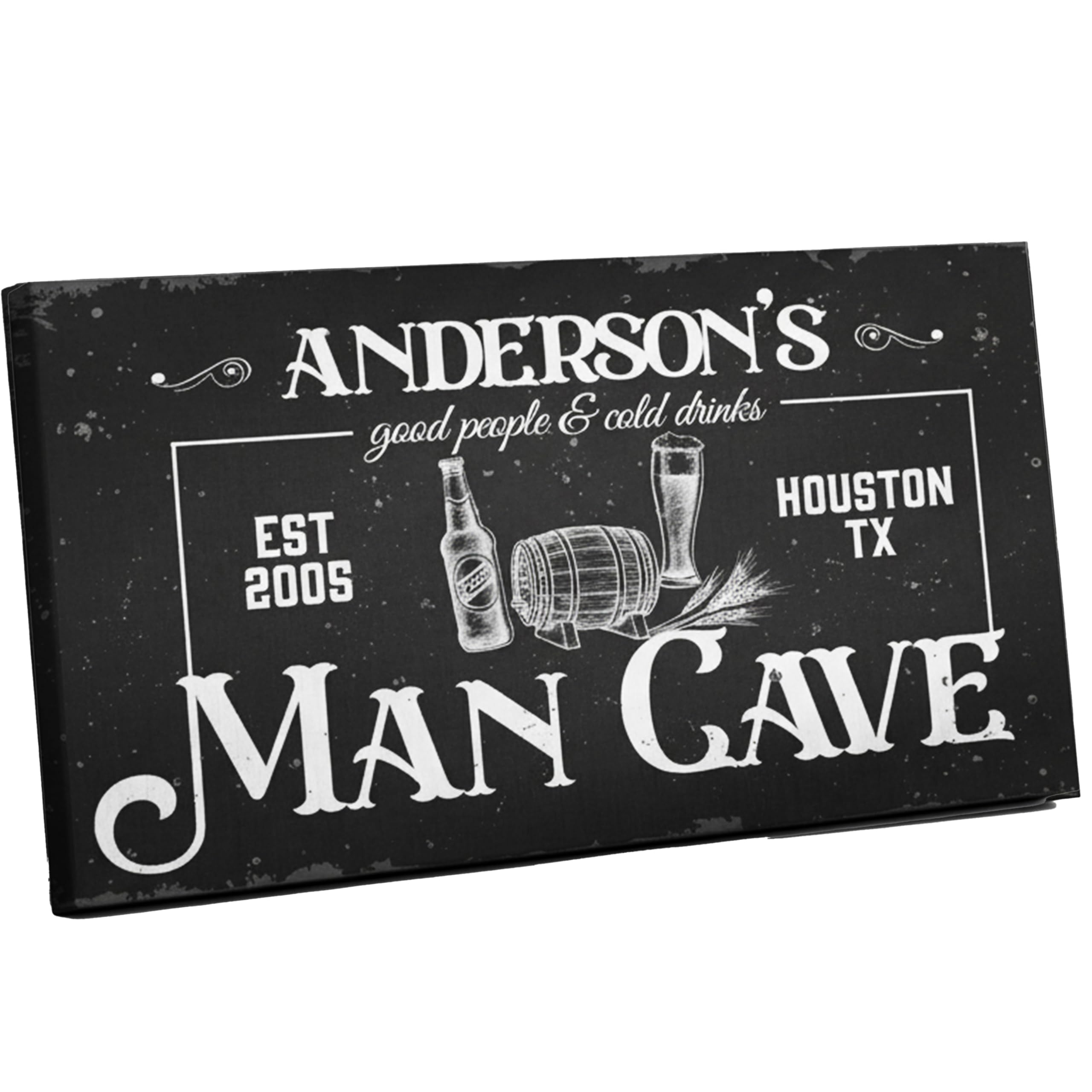 Custom Canvas Wall Art - Bar, Cabin & Nursery Sign