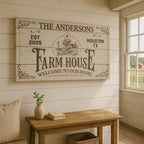 Custom Canvas Wall Art - Bar, Cabin & Nursery Sign