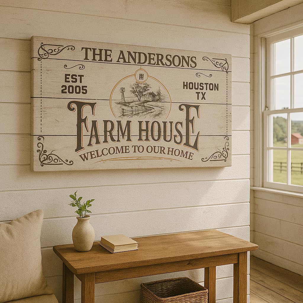 Custom Canvas Wall Art - Bar, Cabin & Nursery Sign