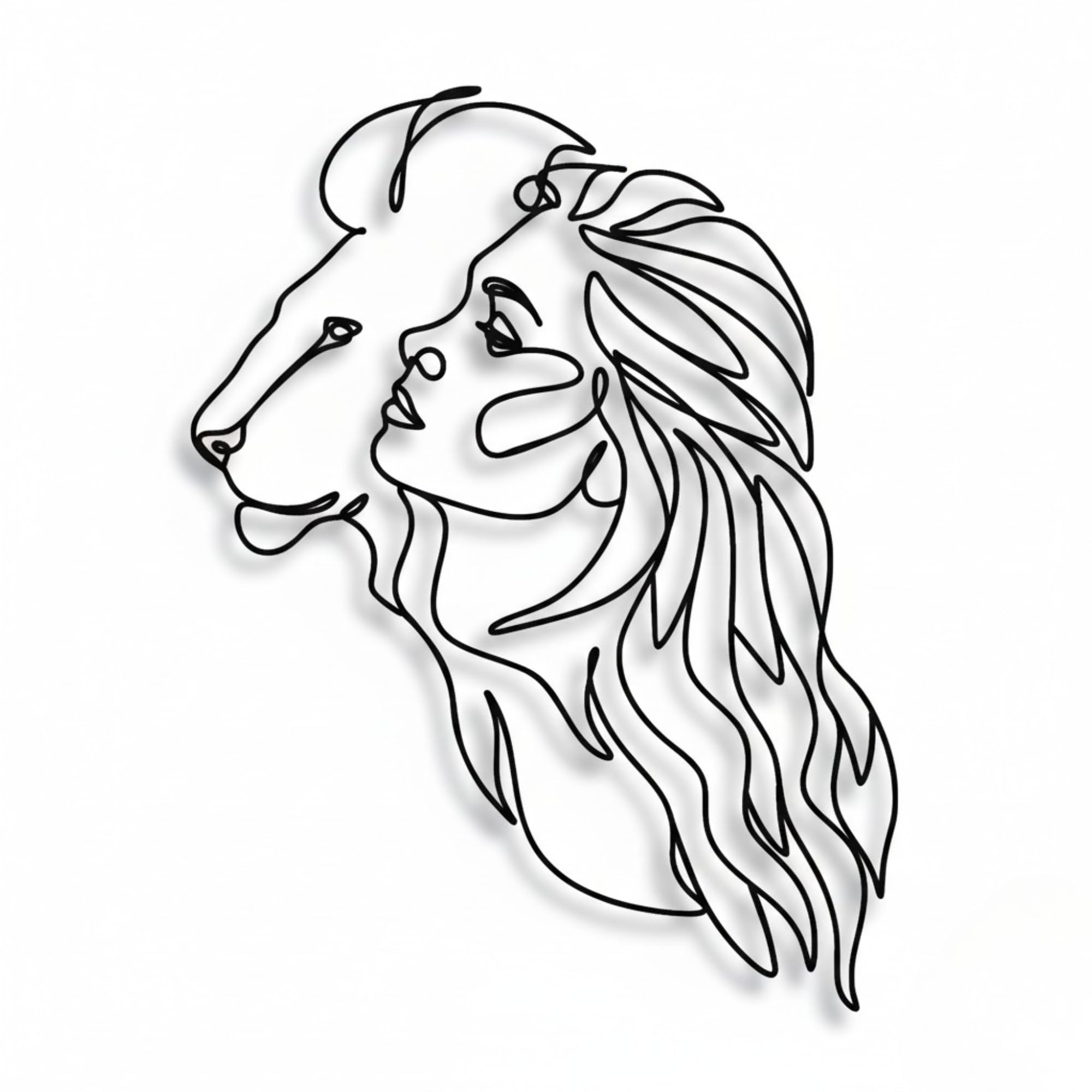 Minimalist Animal Metal Wall Art - Pet Silhouette Decor