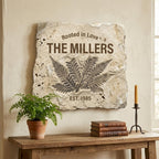 Custom Welcome Family Sign - 20 Textures Wall Decor