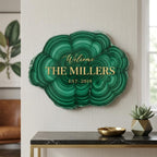 Custom Welcome Family Sign - 20 Textures Wall Decor
