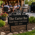 Home Bar Metal Address Sign