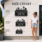 Farmhouse Metal Address Sign
