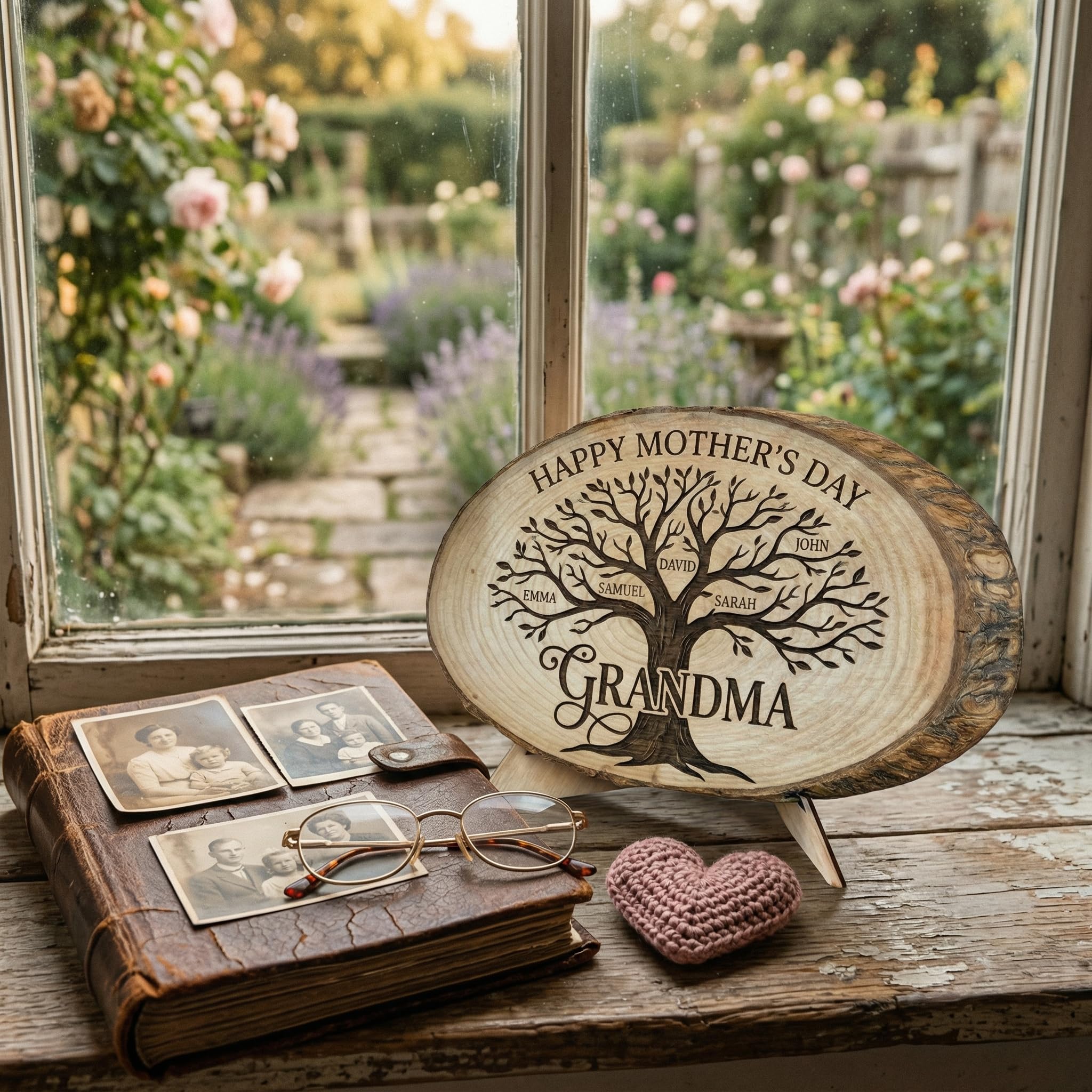 Personalized Mother's Day Wood Plaque - Family Names