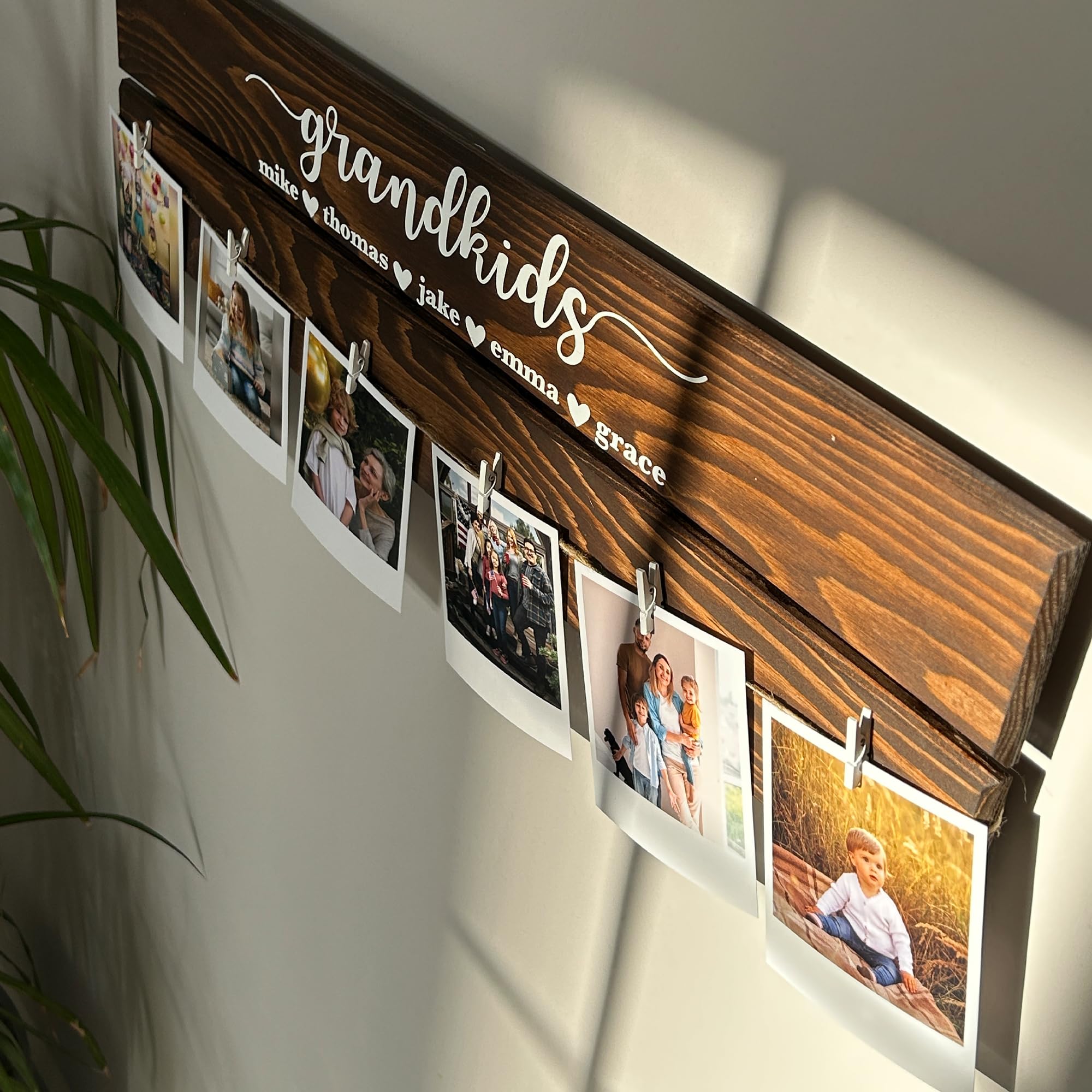 Personalized Wood Family Photo Sign - Mother's Day Gift | Aydan's Unique Finds
