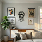 Modern Abstract Metal Wall Art - Minimalist Line Decor