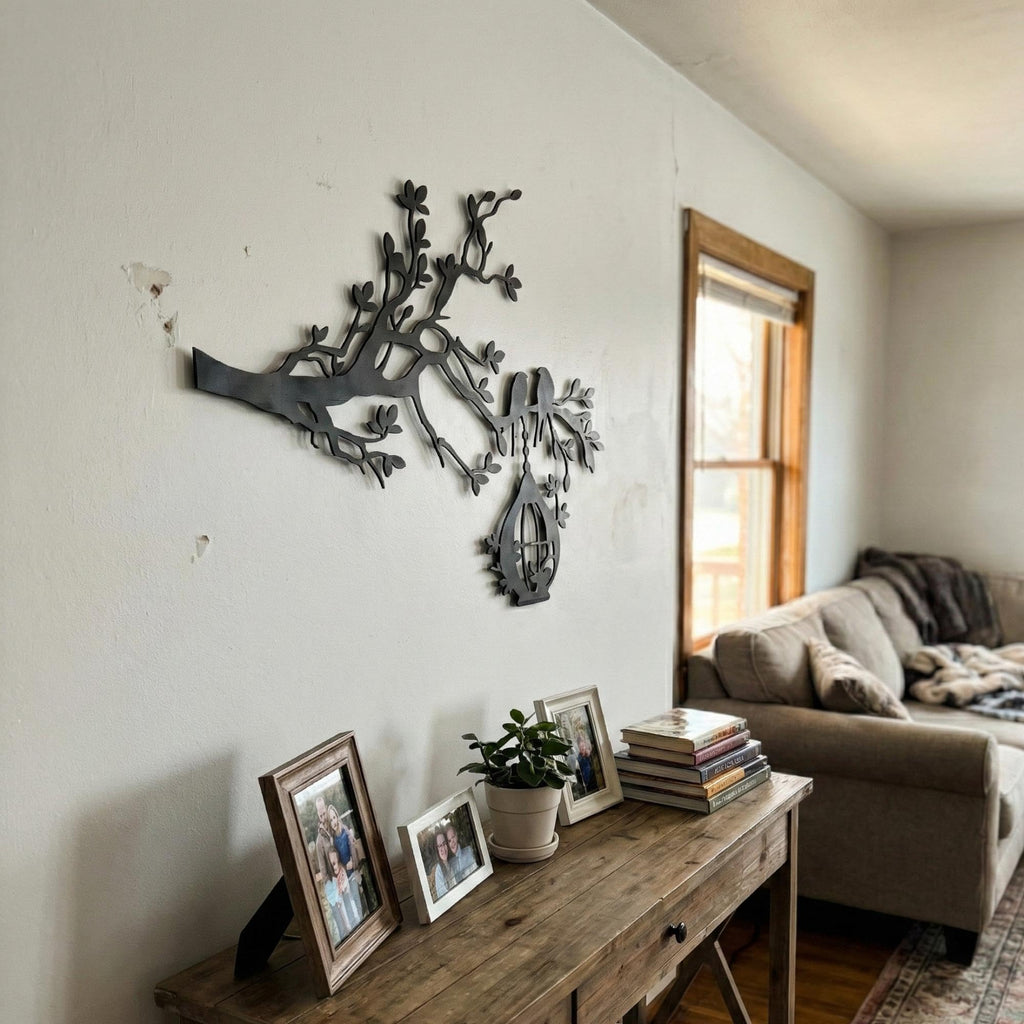Nature Landscape Metal Wall Art - Mountain & Tree Decor | Aydan's Unique Finds