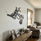 Nature Landscape Metal Wall Art - Mountain & Tree Decor | Aydan's Unique Finds