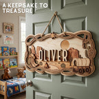 Custom Safari Nursery Sign - Jungle Animals Wood Decor | Aydan's Unique Finds