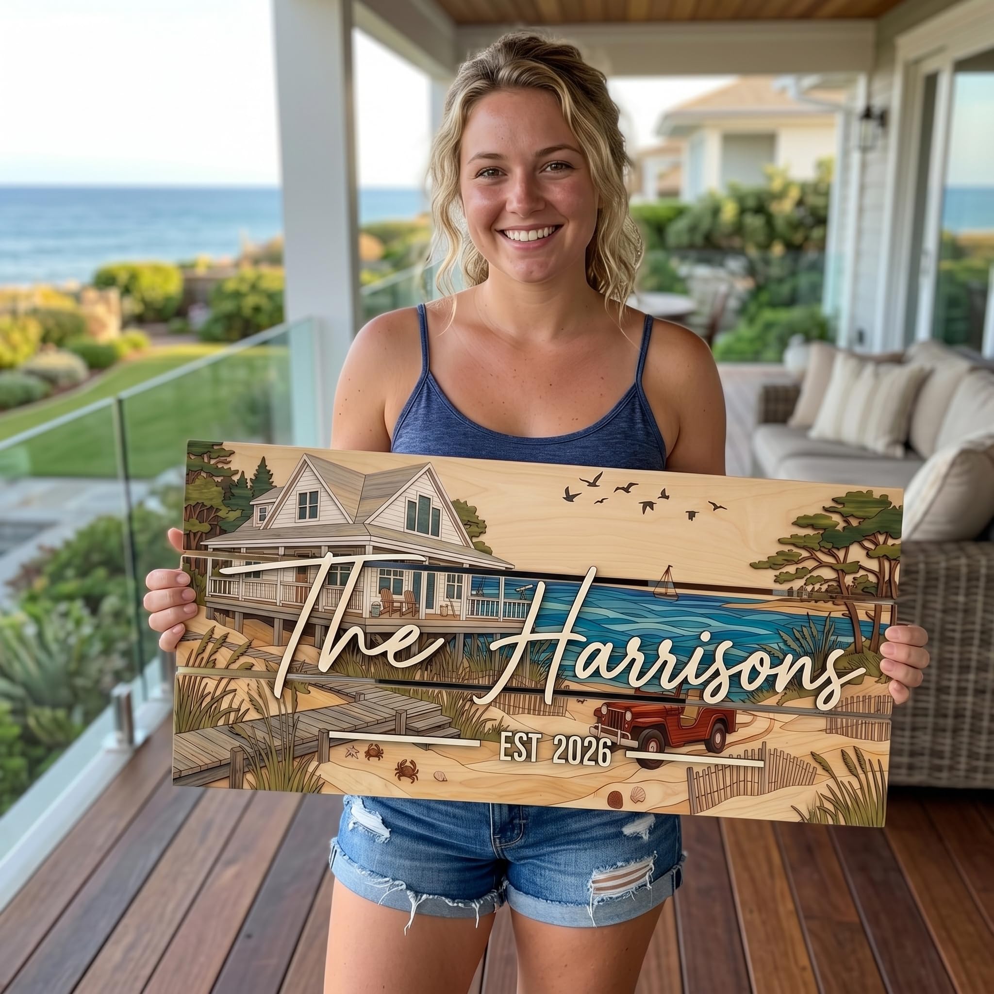 Custom Colorful Themed Pallet Family Name Sign | Aydan's Unique Finds