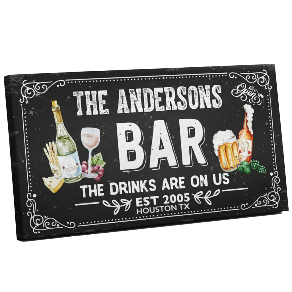 Custom Canvas Wall Art - Bar, Cabin & Nursery Sign | Aydan's Unique Finds
