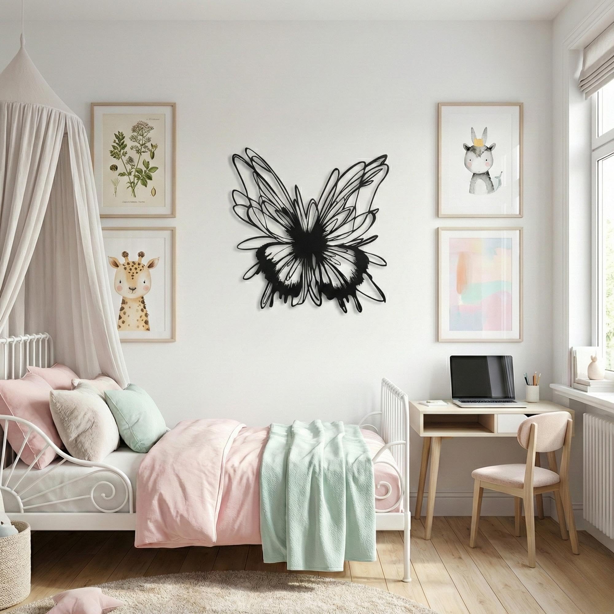 Minimalist Animal Metal Wall Art - Pet Silhouette Decor | Aydan's Unique Finds