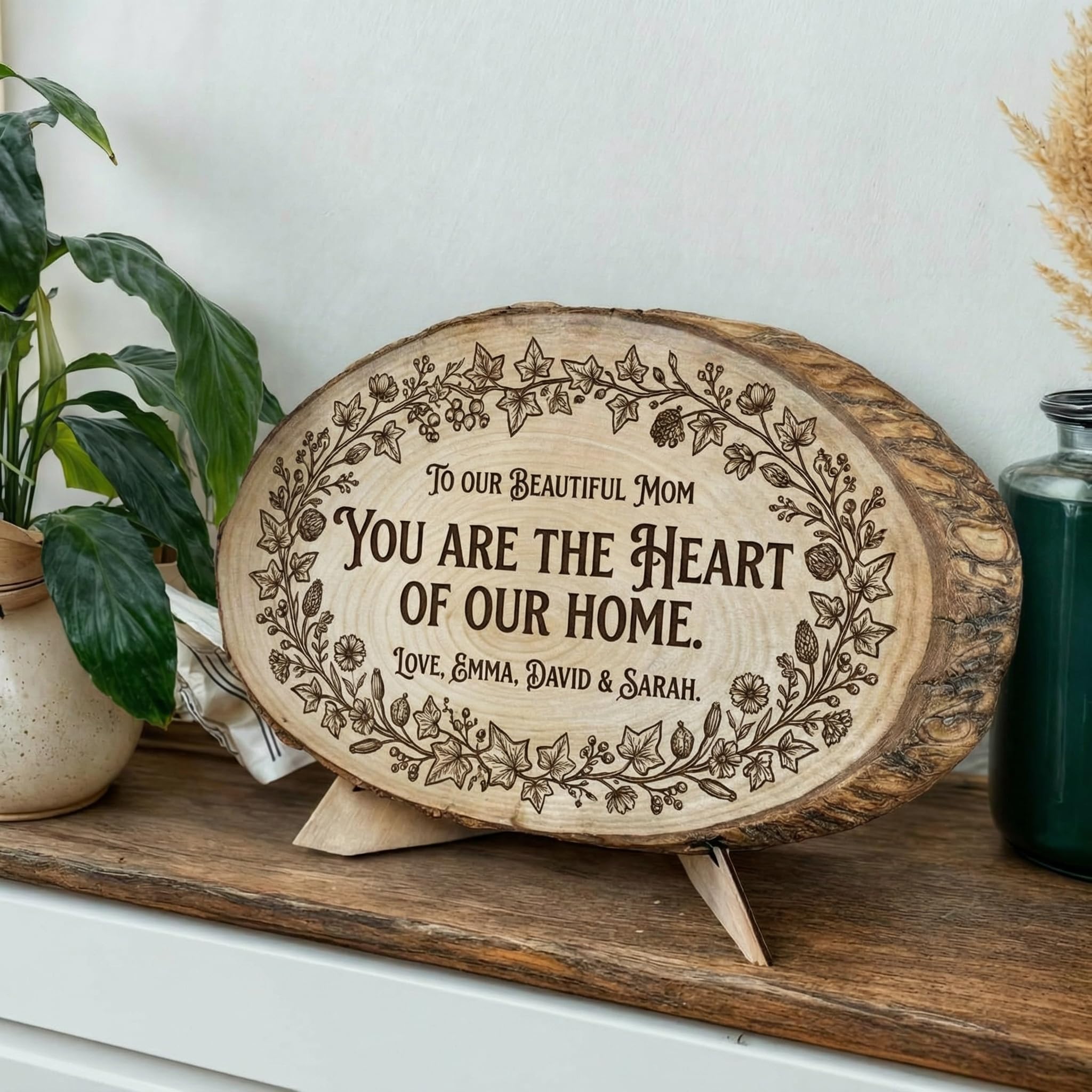 Personalized Mother's Day Wood Plaque - Family Names | Aydan's Unique Finds