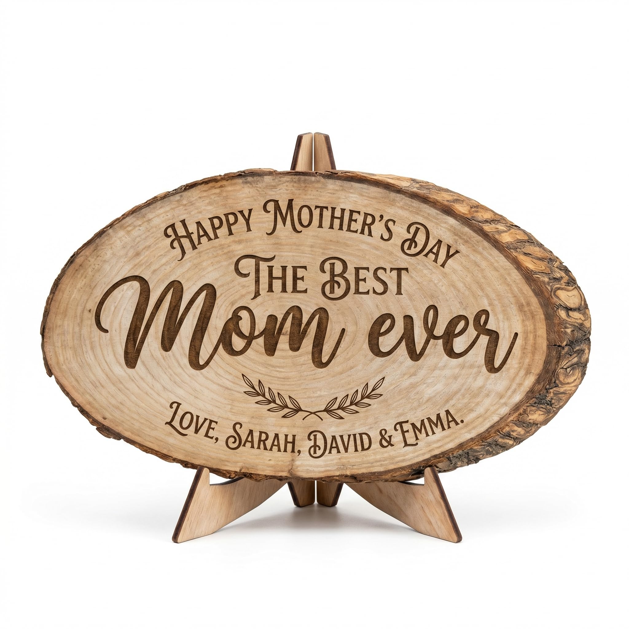 Personalized Mother's Day Wood Plaque - Family Names | Aydan's Unique Finds