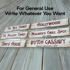 Custom Wood Wall Sign - Personalized Any Text Plaque | Aydan's Unique Finds