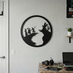 Fantasy Metal Wall Art - Dragon & Mythology Silhouette | Aydan's Unique Finds