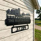 Personalized Metal Family Address Sign - Outdoor Wall Art | Aydan's Unique Finds