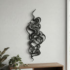 Modern Abstract Metal Wall Art - Minimalist Line Decor