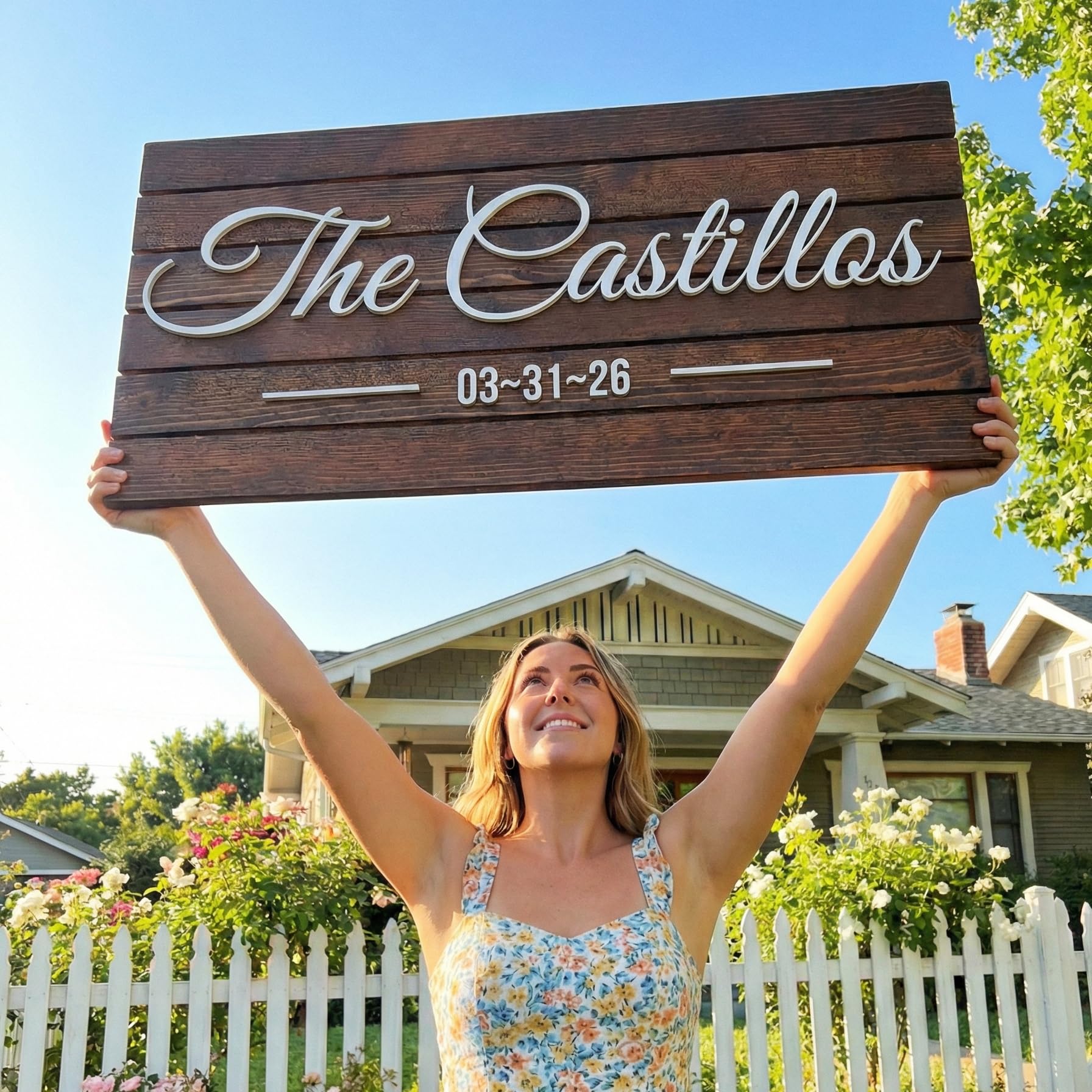 Custom Mountain Family Name Sign - Rustic Wood Wall Decor