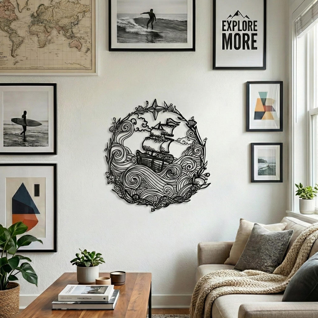 Fantasy Metal Wall Art - Dragon & Mythology Silhouette
