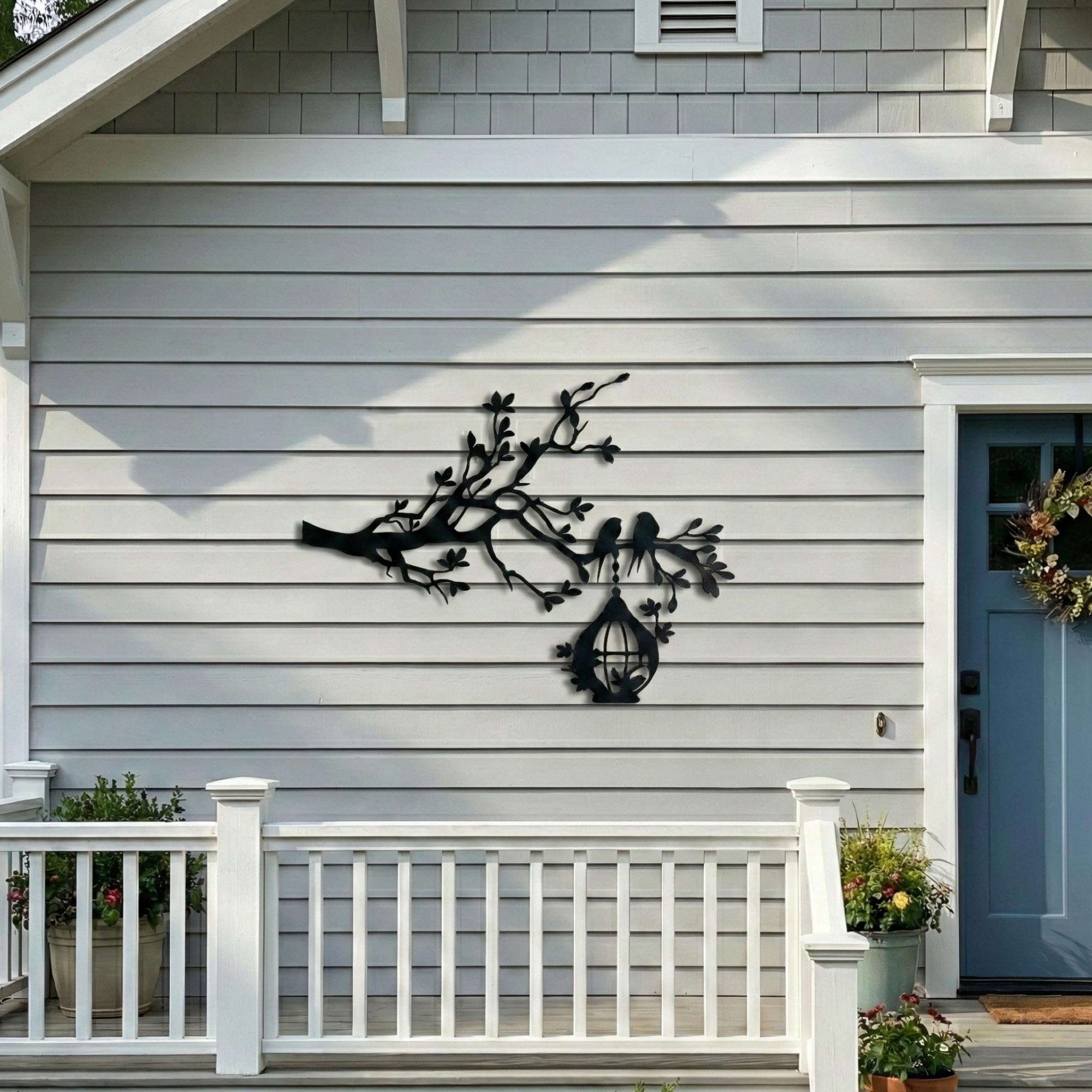 Nature Landscape Metal Wall Art - Mountain & Tree Decor | Aydan's Unique Finds