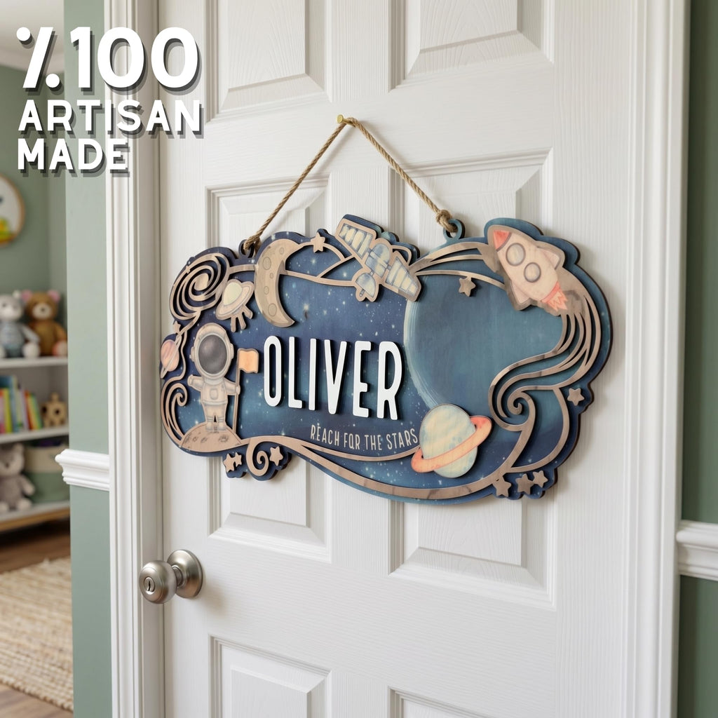 Custom Safari Nursery Sign - Jungle Animals Wood Decor | Aydan's Unique Finds