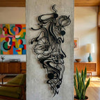 Modern Abstract Metal Wall Art - Minimalist Line Decor | Aydan's Unique Finds