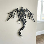 Fantasy Metal Wall Art - Dragon & Mythology Silhouette | Aydan's Unique Finds