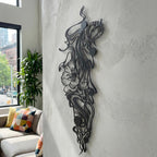 Modern Abstract Metal Wall Art - Minimalist Line Decor | Aydan's Unique Finds