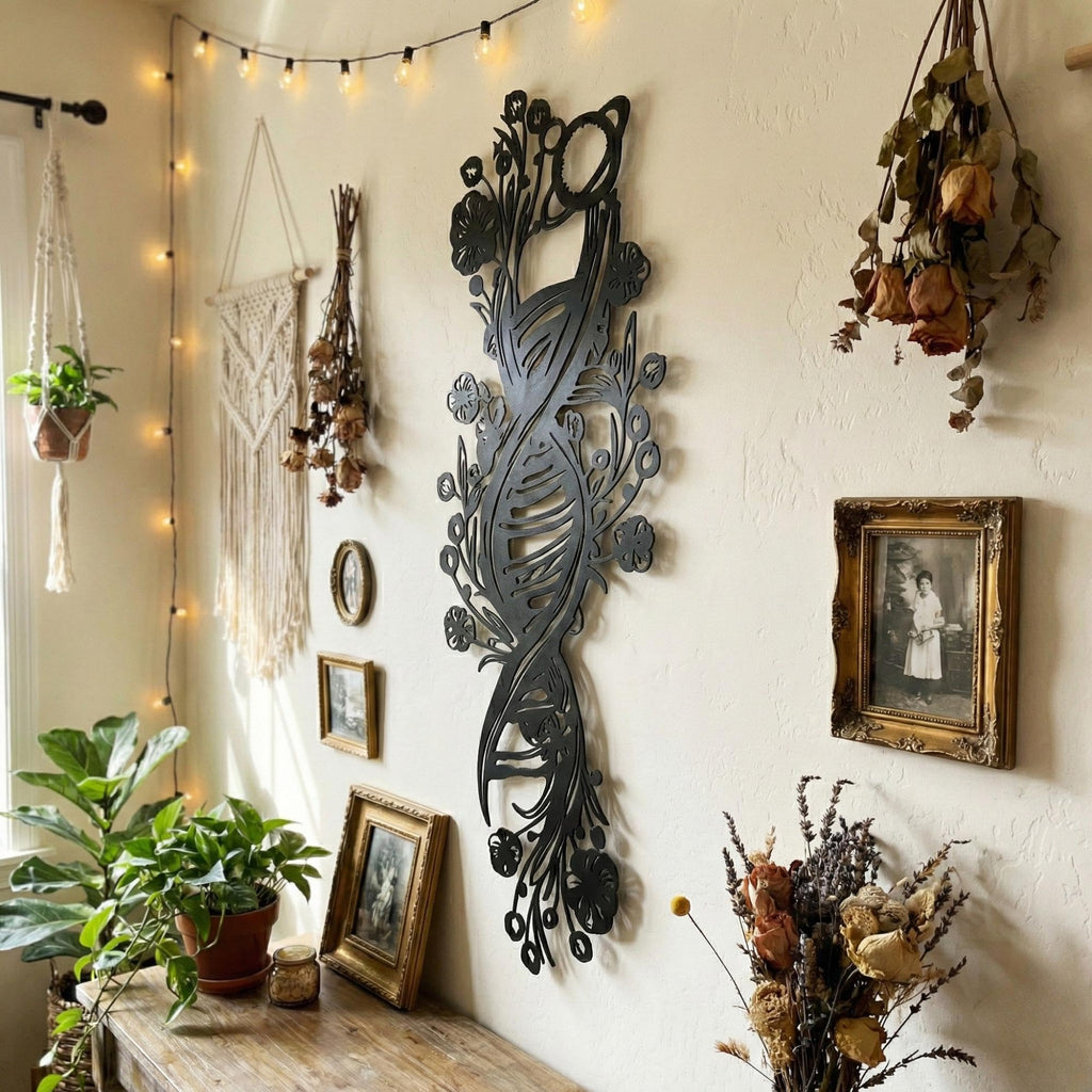 Modern Abstract Metal Wall Art - Minimalist Line Decor | Aydan's Unique Finds